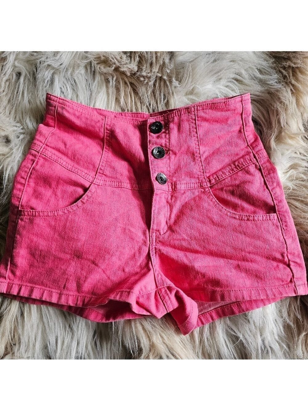 Short Shorts High Waisted Pink
